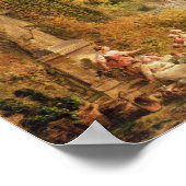 Romantische Gartenszene Poster (Ecke)