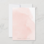 Romantische Gartenwasserfarbenhochzeit RSVP Karte (Rückseite)