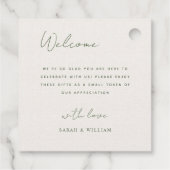 Romantische Gastgeschenk Hochzeit- und Fallsee Geschenkanhänger (Rückseite)