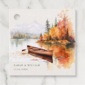 Romantische Gastgeschenk Hochzeit- und Fallsee Geschenkanhänger (Vorderseite)