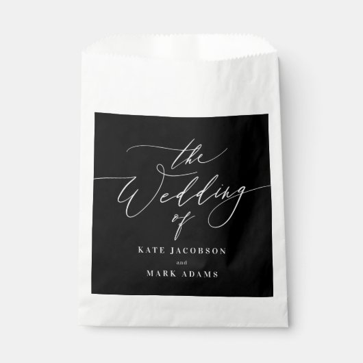 Romantische Gastgeschenk Hochzeiten für Skriptered Geschenktütchen (Vorderseite)