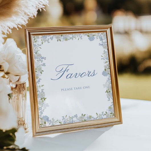 Romantische Gastgeschenke Hochzeiten von Soft Blue Poster