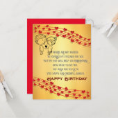 Romantische Geburtskarte Karte (Vorderseite/Rückseite Beispiel)