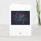 Romantische Geburtskarte Karte (Rückseite)