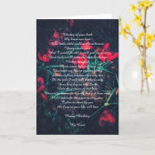 Romantische Geburtskarte Karte (Gelbe Blume)