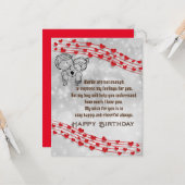 Romantische Geburtskarte Karte (Vorderseite/Rückseite Beispiel)