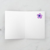 Romantische Geburtstagskarte mit spanischem Gruß Karte (Innenseite)