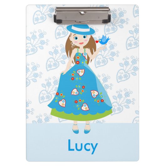 Romantische Geburtstagsparty Klemmbrett (Vorderseite)