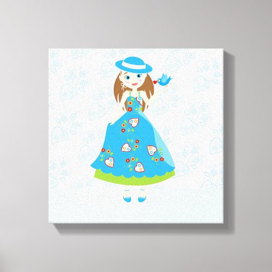 Romantische Geburtstagsparty Leinwanddruck (Vorderseite)