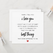 Romantische Gedichte Valentinstag Card Karte (Vorderseite/Rückseite Beispiel)