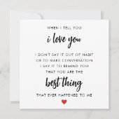 Romantische Gedichte Valentinstag Card Karte (Vorderseite)