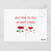 Romantische Gedichtkunst für Ihren Liebsten Postkarte (Rückseite)