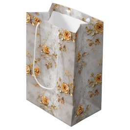 Romantische Gelbe Rosen Mittlere Geschenktüte