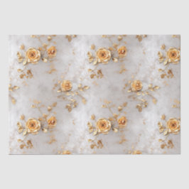 Romantische Gelbe Rosen Seidenpapier