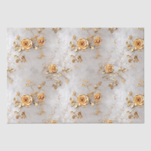 Romantische Gelbe Rosen Seidenpapier