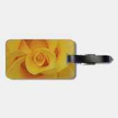 Romantische Gelbe Rosenblätter Gepäckanhänger (Rückseite horizontal)