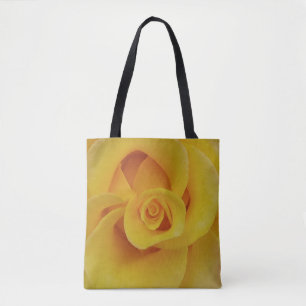 Romantische gelbe Rosenblütenblätter Tasche