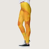 Romantische gelbe Rosentropfen Leggings (Links)