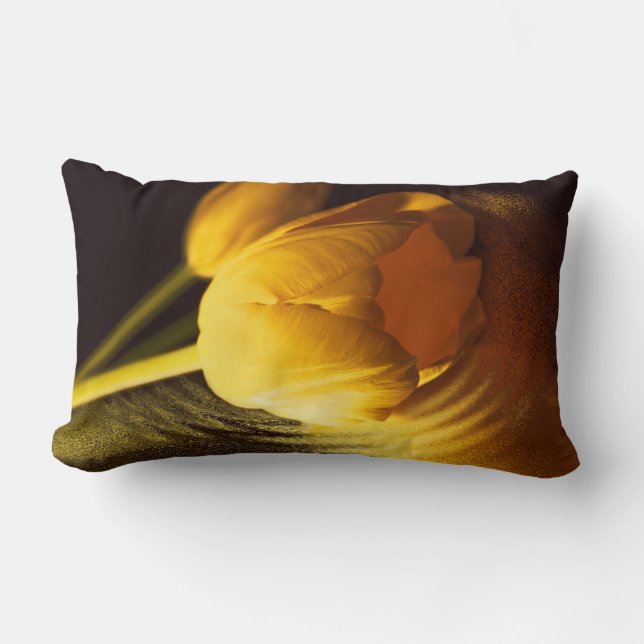 Romantische Gelbtuppe Lendenkissen (Vorderseite)