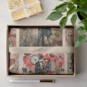 Romantische gemischte Medien Hintergrund Ehepaar V Seidenpapier (Geschenk)