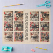 Romantische gemischte Medien Hintergrund Ehepaar V Seidenpapier (Basteln)