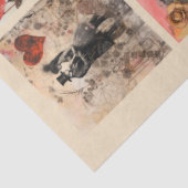 Romantische gemischte Medien Hintergrund Ehepaar V Seidenpapier (Ausschnitt)