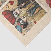 Romantische gemischte Medien Hintergrund Ehepaar V Seidenpapier (Ausschnitt)