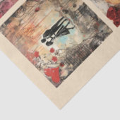 Romantische gemischte Medien Hintergrund Ehepaar V Seidenpapier (Ausschnitt)