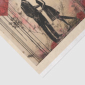 Romantische gemischte Medien Hintergrund Ehepaar V Seidenpapier (Ausschnitt)