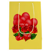 Romantische Geschenktasche Mittlere Geschenktüte (Rückseite)