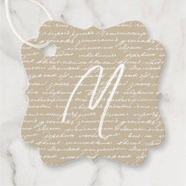 Romantische Geschichte der Originalschrift Geschenkanhänger