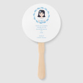 Romantische Gestaltung Erst Junge Kommunion mit Fächer (Rückseite)