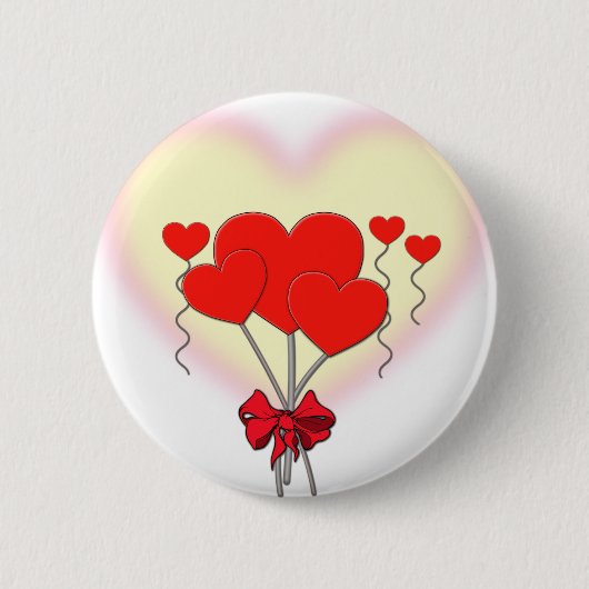 romantische Gewohnheit der Herzherz-Liebe Button (Vorderseite)
