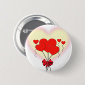 romantische Gewohnheit der Herzherz-Liebe Button (Vorne & Hinten)