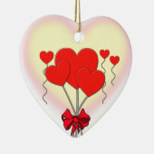 romantische Gewohnheit der Herzherz-Liebe Keramikornament (Rechts)