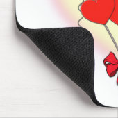 romantische Gewohnheit der Herzherz-Liebe Mousepad (Ecke)