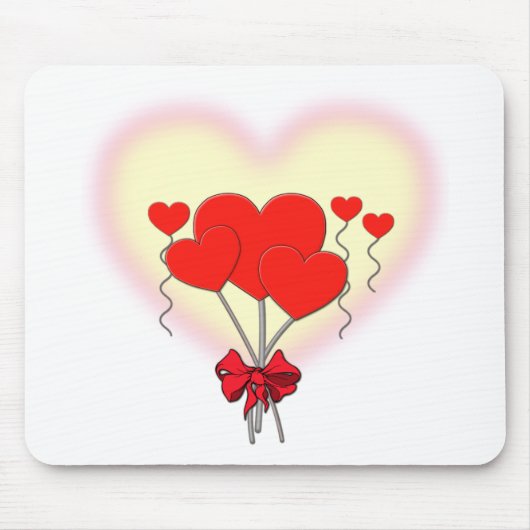 romantische Gewohnheit der Herzherz-Liebe Mousepad (Vorne)