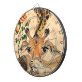 Romantische Giraffe - Bild hinzufügen / Text Dartscheibe (Vorderseite rechts)