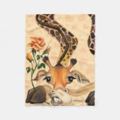 Romantische Giraffe - Funny - Gentleman Fleecedecke (Vorderseite)