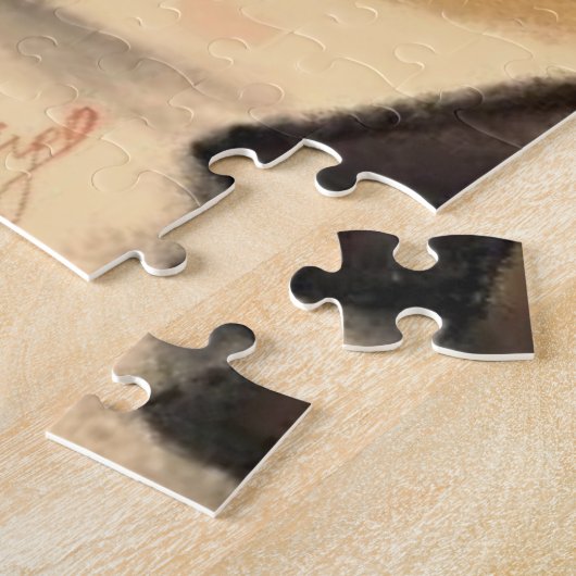 Romantische Giraffe Funny Jigsaw Puzzle Custom Tex (Seite)