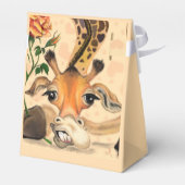 Romantische Giraffe - Gentleman - Funny Geschenkschachtel (Rückseite)
