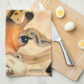 Romantische Giraffe - Gentleman - Funny Geschirrtuch (Viertel Falte)