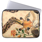 Romantische Giraffe - Gentleman - Funny Laptopschutzhülle (Vorderseite)
