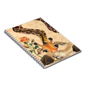 Romantische Giraffe - Gentleman - Funny Notizblock (Rechte Seite)