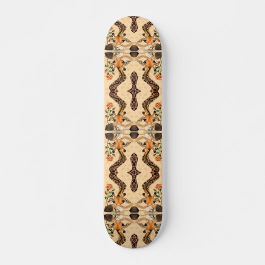 Romantische Giraffe - Gentleman - Funny Skateboard (Vorne)