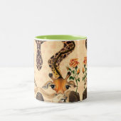 Romantische Giraffe - Gentleman - Funny Zweifarbige Tasse (Mittel)