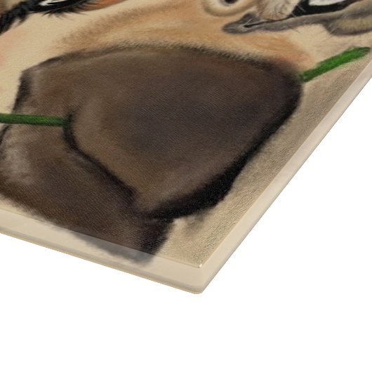 Romantische Giraffe - Gentleman - Ihren Text hinzu Schneidebrett (Ecke)