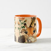 Romantische Giraffe - Gentleman - Ihren Text hinzu Tasse (VorderseiteRechts)