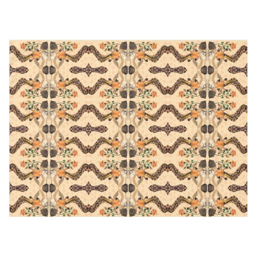 Romantische Giraffe - Gentleman - Ihren Text hinzu Tischdecke (Vorderseite (Horizontal))