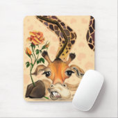Romantische Giraffe Mouse Pad Gentleman Playful Mousepad (Mit Mouse)